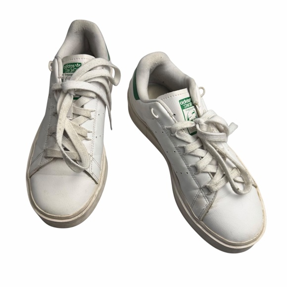 Adidas Stan Smith Bonega Platform Sneaker, White/Green, size 7 women’s - Picture 3 of 8